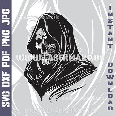 Death Grim Reaper SVG laser ready files - 3DWave.us